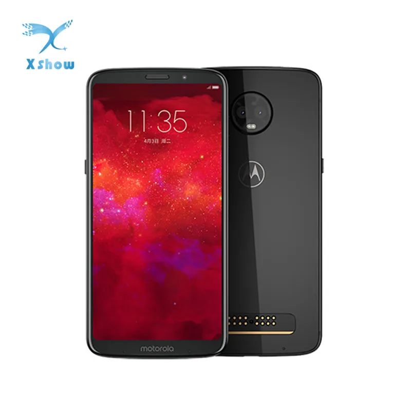 

Motorola MOTO Z3 smartphone 6.01'' Snapdragon835 NFC 6GB RAM 128GB ROM 2 Back 1 Front camera Android 8.1 Fingerprint mobilephone