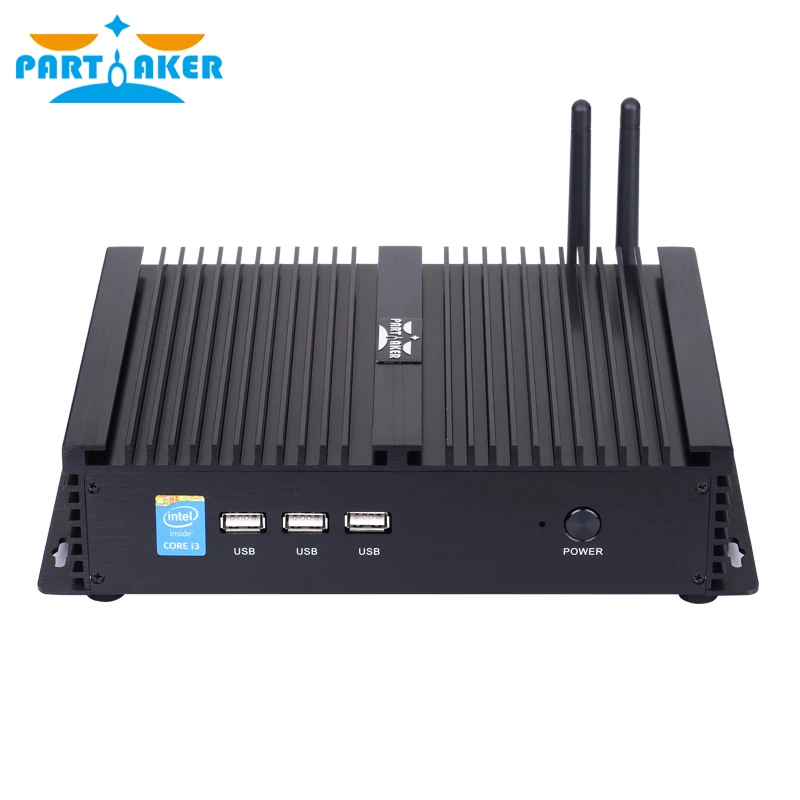 Partecipe I3 Intel Core I3 6100U I3 6006U Skylake Industriale Mini Pc Linux Fanless Micro Computer Win10 Htpc300M Wifi Vga Hdmi