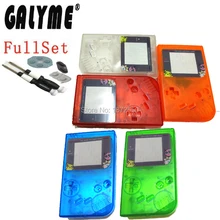 HI-Q Корпус чехол для nintendogb гпоб dmg В виде ракушки с Экран объектив Пуговицы Пластик крышка transprent Синий, зелёный, оранжевый красного цвета