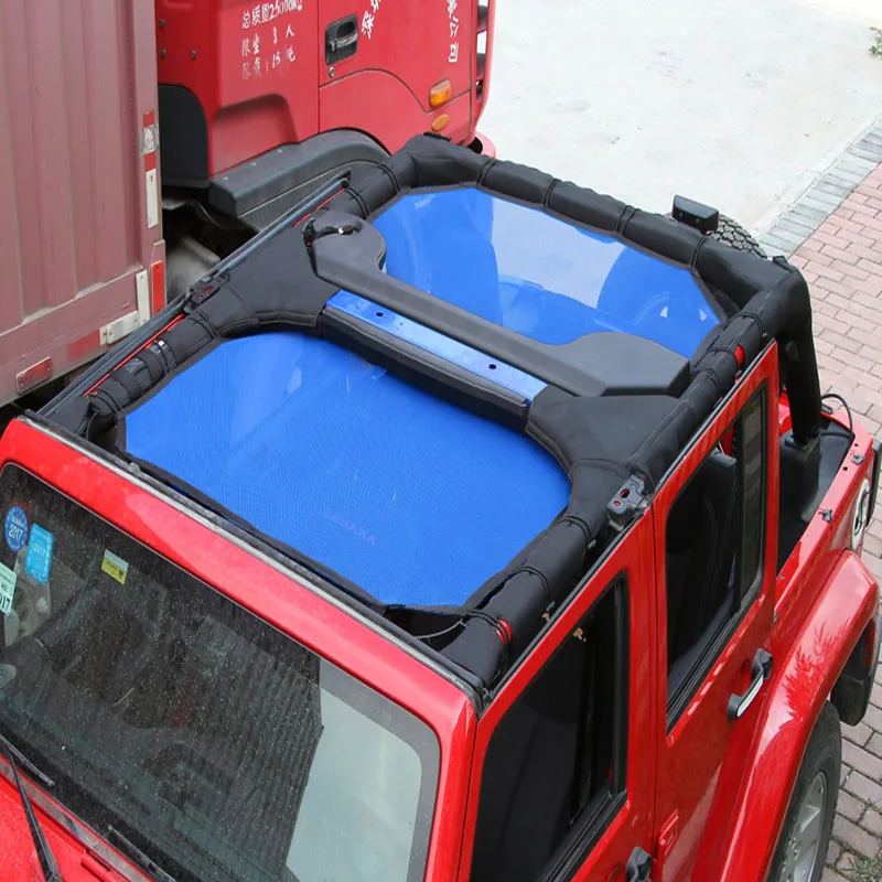 Дверная планка тепловой сетка для Jeep Wrangler ABS2007- синий 2 двери