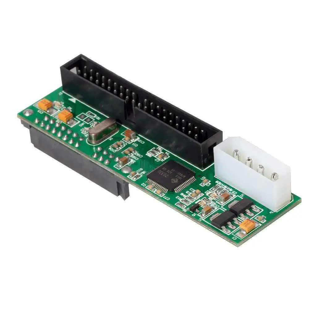 

2.5 inch SATA to 3.5 inch IDE Adapter 2.5 or 3.5 Inch HDD or SSD SATA Hard Drive to 40 Pin 3.5 Inch PATA Desktop Converter Card