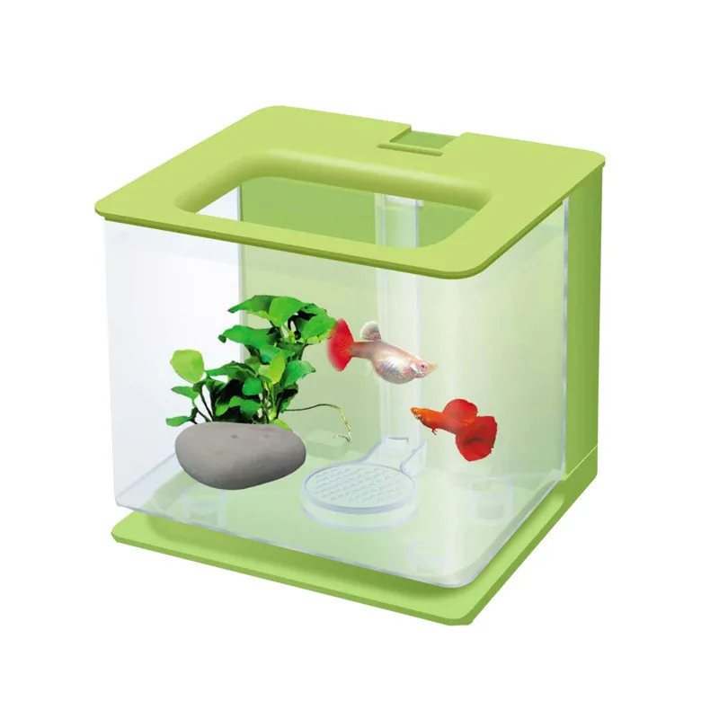 Mini aquário para tanque de peixes, mesa