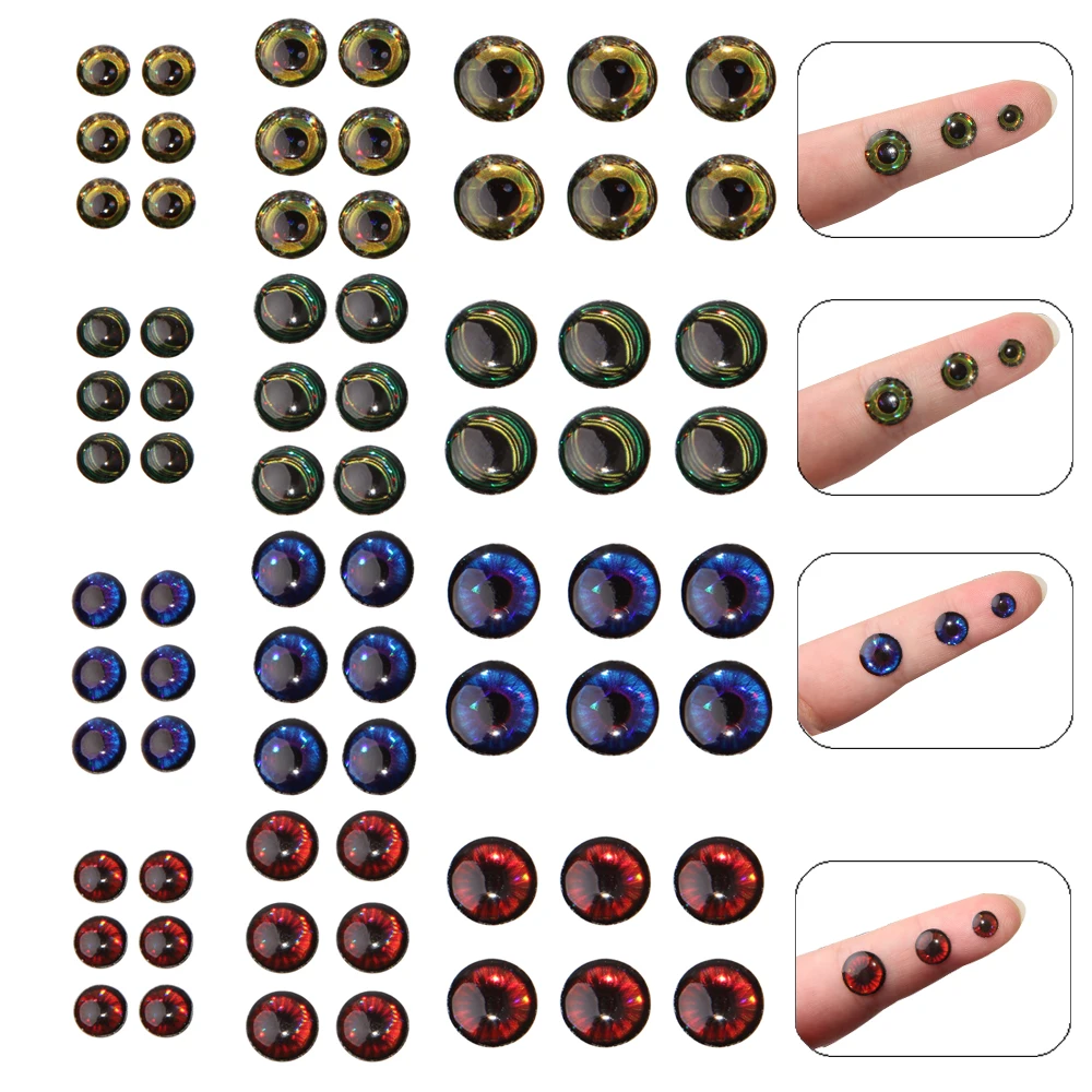 72 Pcs 5D الصيد عيون جذابة Fly ربط المواد الثلاثية الأبعاد الاصطناعي عين السمكة الصيد اكسسوارات ملصق 6mm 8mm 10mm 72 Pcs 5D الصيد عيون جذابة Fly ربط المواد الثلاثية الأبعاد الاصطناعي عين السمكة الصيد اكسسوارات ملصق 6mm 8mm 10mm