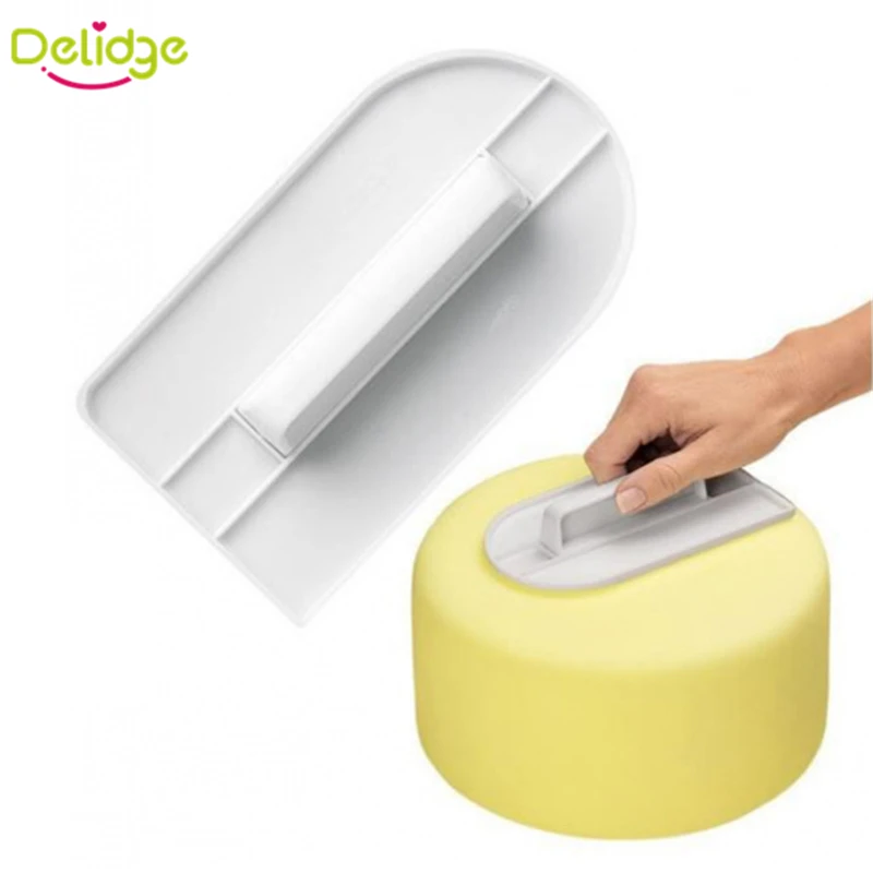 

Delidge 1 pcs Plastic Cake Smoother Polisher Tools Cake Decorating Smoother Fondant Sugarcraft Cake Spatulas DIY Baking Tools