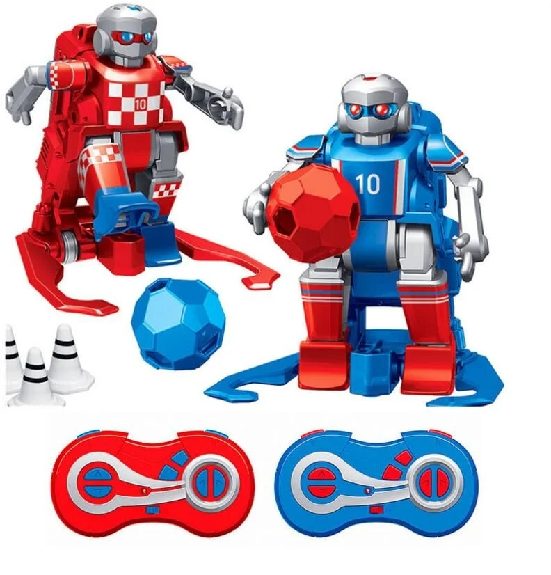RC Robot Cartoon Model Play Soccer Robot Remote Control Toys Electric Football Robot Indoor Toys for Children Christmas Gift