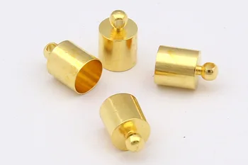 

4/5/6/7/8/9/10/12mm Clasps & Hooks Rope Cords End Caps Fit For Leather Cord Jewelry Findings For DIY Bracelet Necklace Making