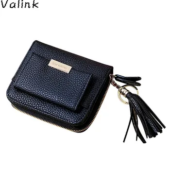 

2020 New Wallet Women Small Tassel Pendant Short Money Purse Card Holder Zipper Bag Wallets Female Purses Carteras Mujer