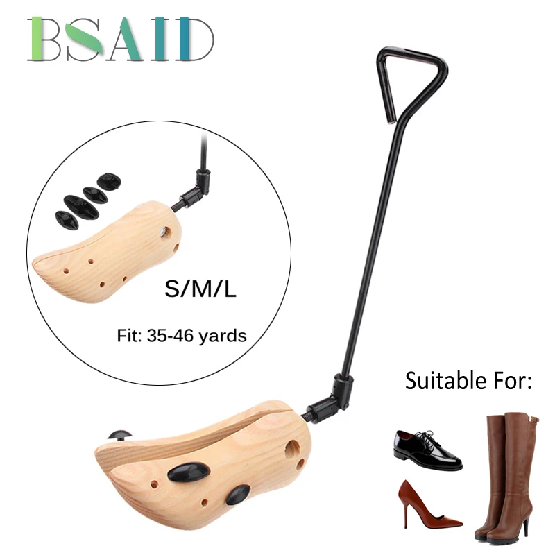

BSAID 1 Pair S/M/L Expander Adjustable Shoe Trees For Men Women Shoes Heels Boots Stretcher Wooden Shoe Tree Shaper Shoes Rack