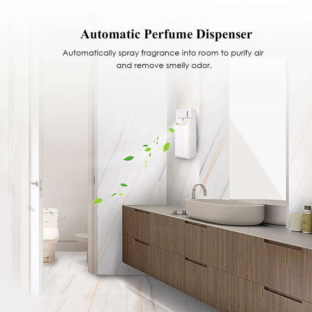 

300ML Electric Fragrance Dispenser Automatic Air Purify Sprayer Wall Mounted Perfume Air Freshener Dispenser For Home Office