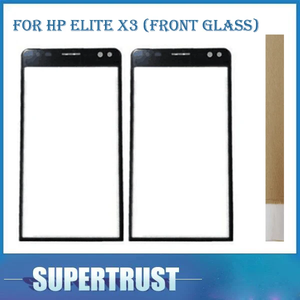 Для HP Elite X3 сенсорный экран передняя внешняя стеклянная линза (без датчика) с