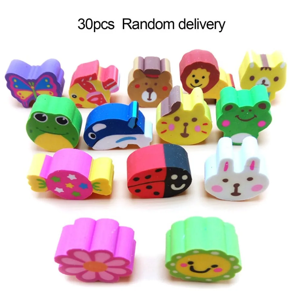 Buy ACEHE 30pcs Cartoon Student Pencil Eraser Kawaii