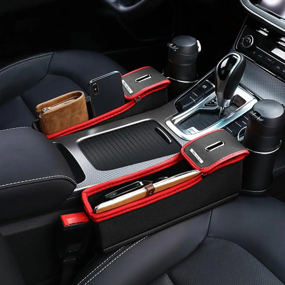 for co-driver seat Ящик для хранения сидений автомобиля, держатель для напитков, органайзер, автомобильный карман с зазором, для телефона, карты, чехол для монет, аксессуары, Новое поступление - Название цвета: for co-driver seat
