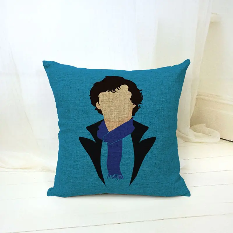 Шерлок Холмс серия узоров льняная хлопковая наволочка креативная Подушка