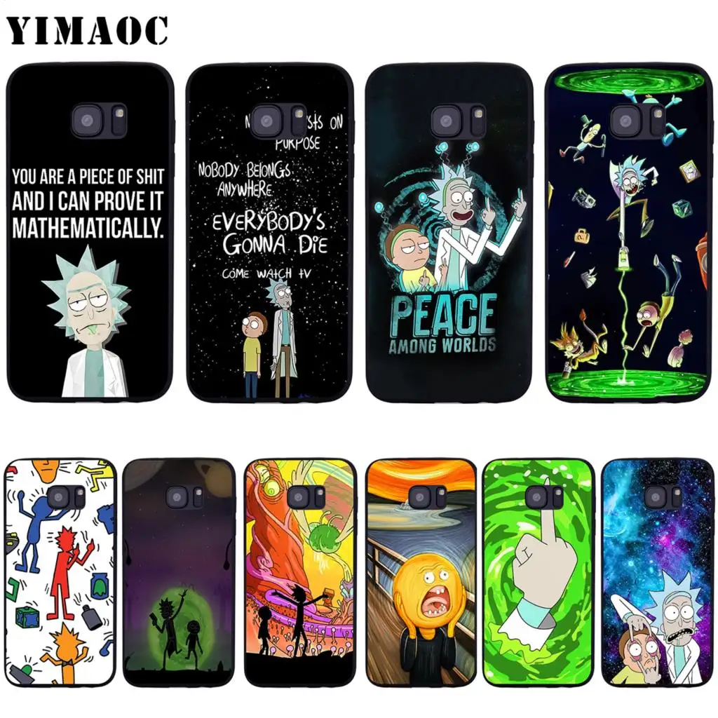 

YIMAOC Rick And Morty Case for Samsung Galaxy A7 A8 A9 A10 A20 A30 A40 A50 A70 M10 M20 M30 S10e J6 Plus