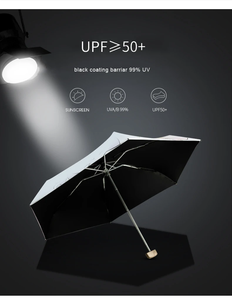 TTK Зонт от дождя женский мини размер плоский складной зонт ветрозащитный 6 к портативный карманный зонтик анти УФ солнцезащитный зонтик для девочек