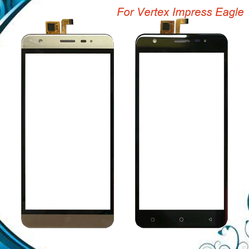 100% Working Well 5.0inch For Vertex Impress Eagle touch Screen Front Glass Panel Digitizer Repair Parts Lens Replacement | Мобильные