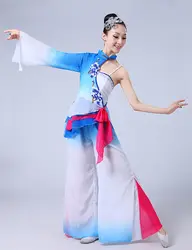 Традиционный китайский костюм hanfu платье одежда для выступления народное платье hanfu женщин сценический костюм Yangko Танцы костюмы