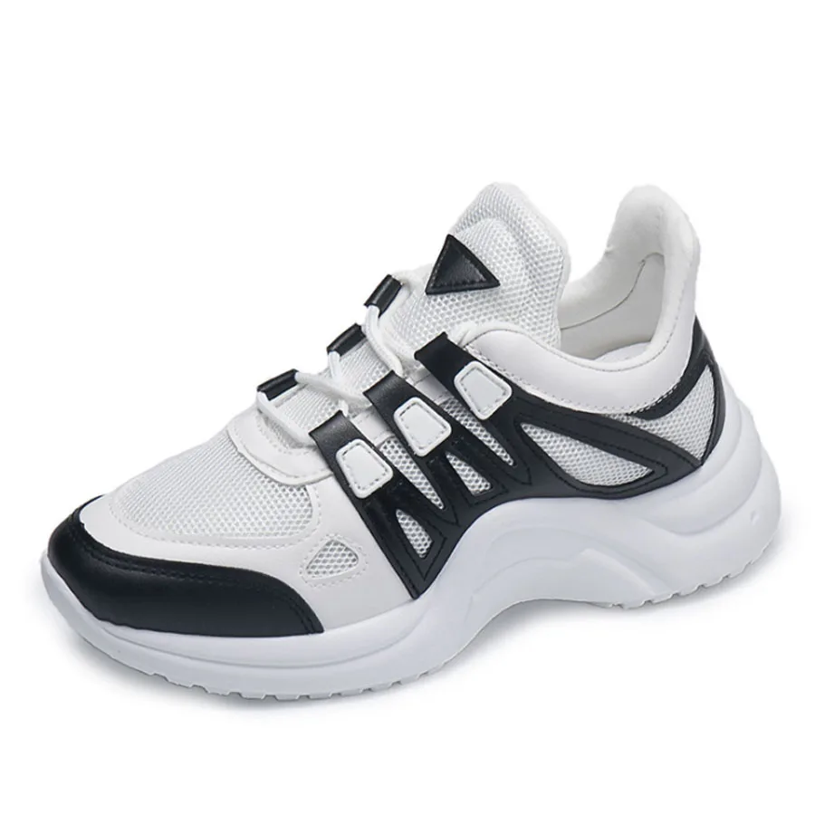 

YeddaMavis Sneakers Women 2019 Breathable Mesh Casual Shoes Female Fashion Sneaker Lace Up High Leisure Women Vulcanize Shoes