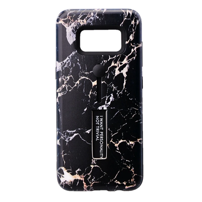 Marble Silicon TPU Case For Samsung Galaxy A7 A6 A8 A5 J4 J6 J8 Plus 2018 S8 S9 Plus S7 Edge Note 9 8 Cover Hide Stand Holder (8)