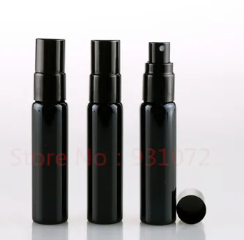 

2018 New 50pcs 10ml Black spray bottle portable perfume travel bottling