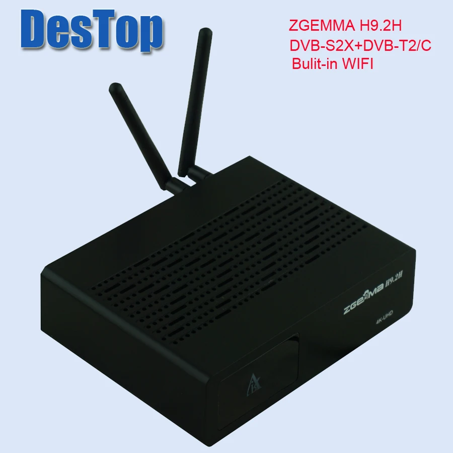 Оригинальная версия 4K UHD ТВ приставка ZGEMMA H9.2H Linux OS DVB S2X t2 тюнеры HEVC H.265 декодер bulit Wi