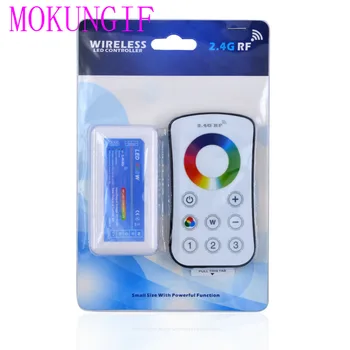 

5pcs LED Strip Controller RF 2.4G Wireless Touching LED RGBW Remote Controller + RGBW LED controller for RGBW LED strip 12-24V
