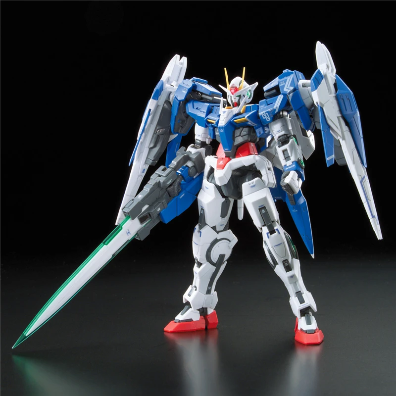 

2019 new genuine RG 1/144 Anime HG 00 Raiser Gundam GN-0000 model assembled 13cm 00R Robot action figure gunpla Cartoon kids toy