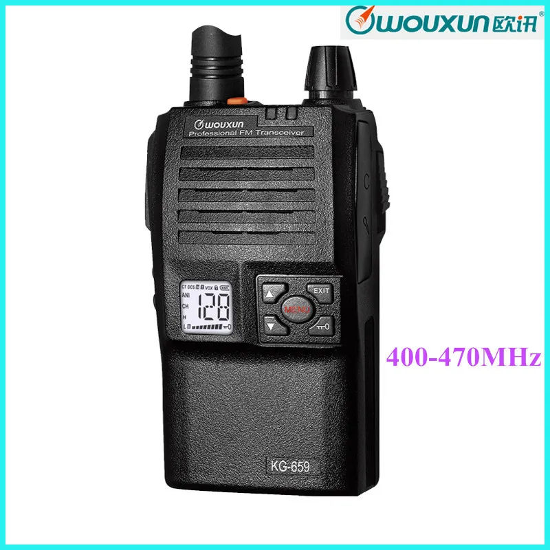 Wouxun Ham Radio Transceiver KG 659 400 470MHz 128 Channels Long Range font b Walkie b