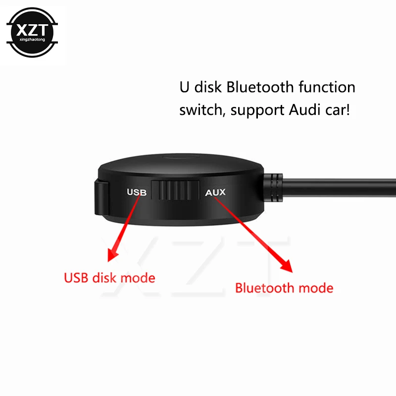 Bluetooth AUX приемник кабель с USB адаптером для VW Audi A4 A5 A6 Q5 Q7 аудио медиа Для AMI MDI интерфейс Поддержка u диск