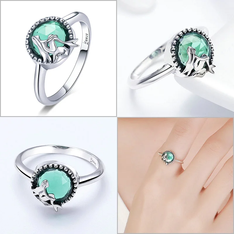 Кольцо женское из серебра 100% пробы Сверкающее GXR032|mouse ring|925 sterling silver ringrings for women