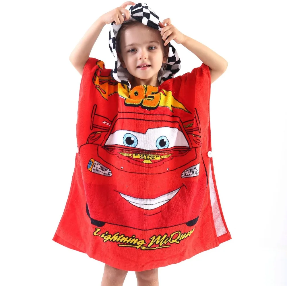 Disney Mickey Minnie Mouse Cars Daisy Princess Hooded Bath ...