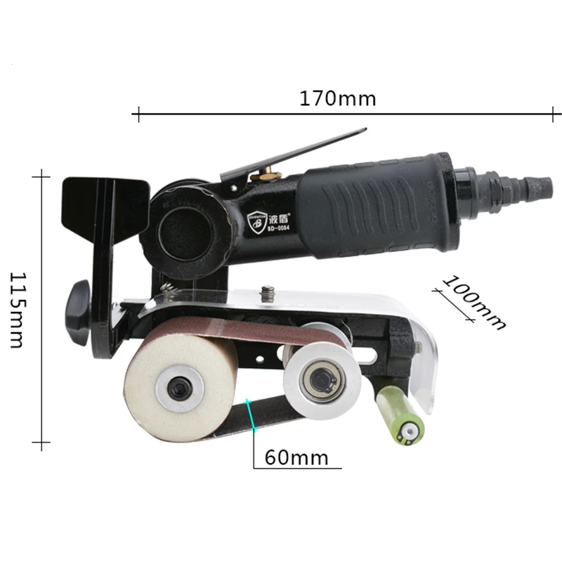 Borntun пневматическая ленточная шлифовальная машина 60 мм* 260 мм шлифовальный инструмент пневматическая шлифовальная машина орбитальная воздушная полировальная машина инструменты