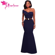 Querido Amante Vestido Longo Vestido de Festa Azul Marinho/Vermelho Sexy Um Ombro Maxi Vestidos Robe de Soiree Longue 2017 vestido longo de festa LC61774