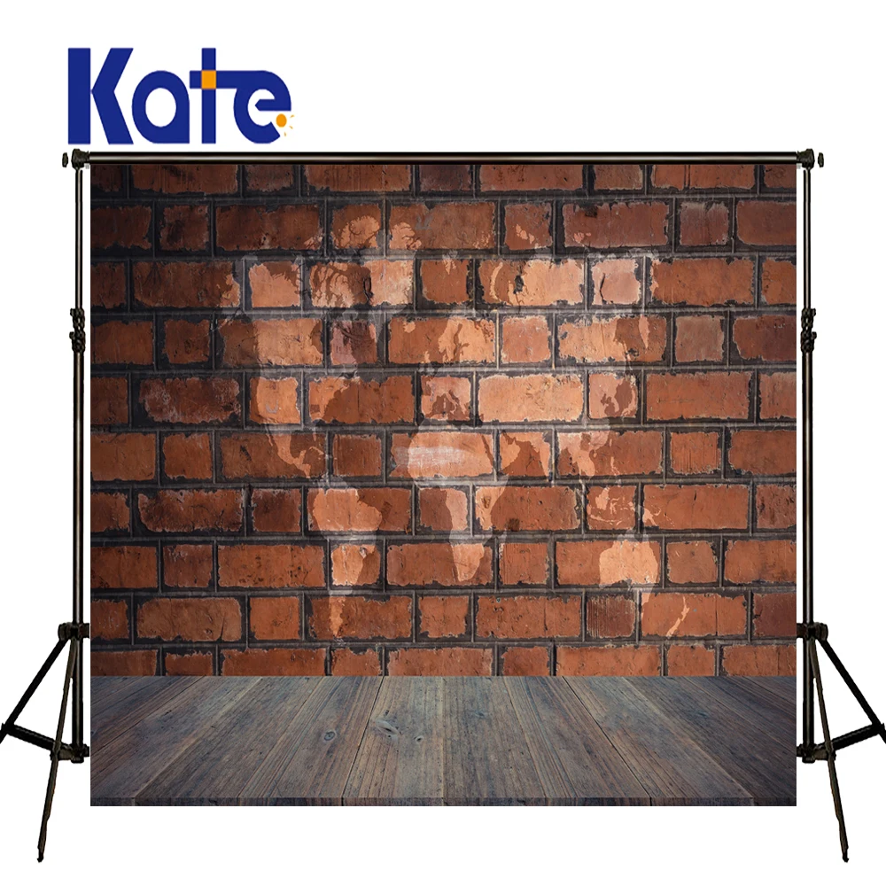 

KATE 10ft Photo Background Brick Wall Backdrops Vintage Children Daily Backdrop Old Wooden Floor Backdrop for Newborn Studio