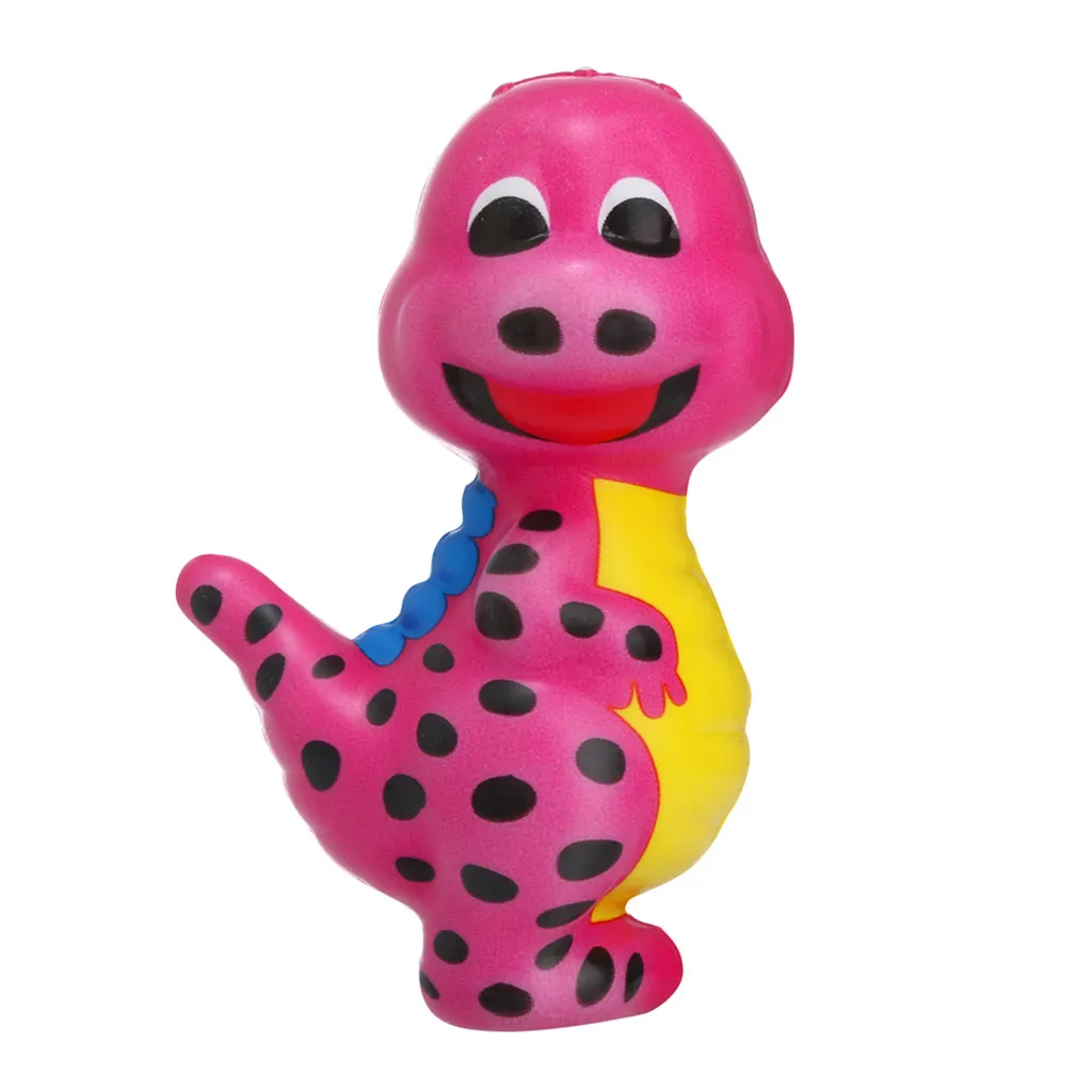 Мягкие сжимающие игрушки Kawaii мультфильм Динозавр медленно поднимающийся крем Ароматические игрушки для снятия стресса декомпрессия мягкий антистресс W506 - Цвет: pink