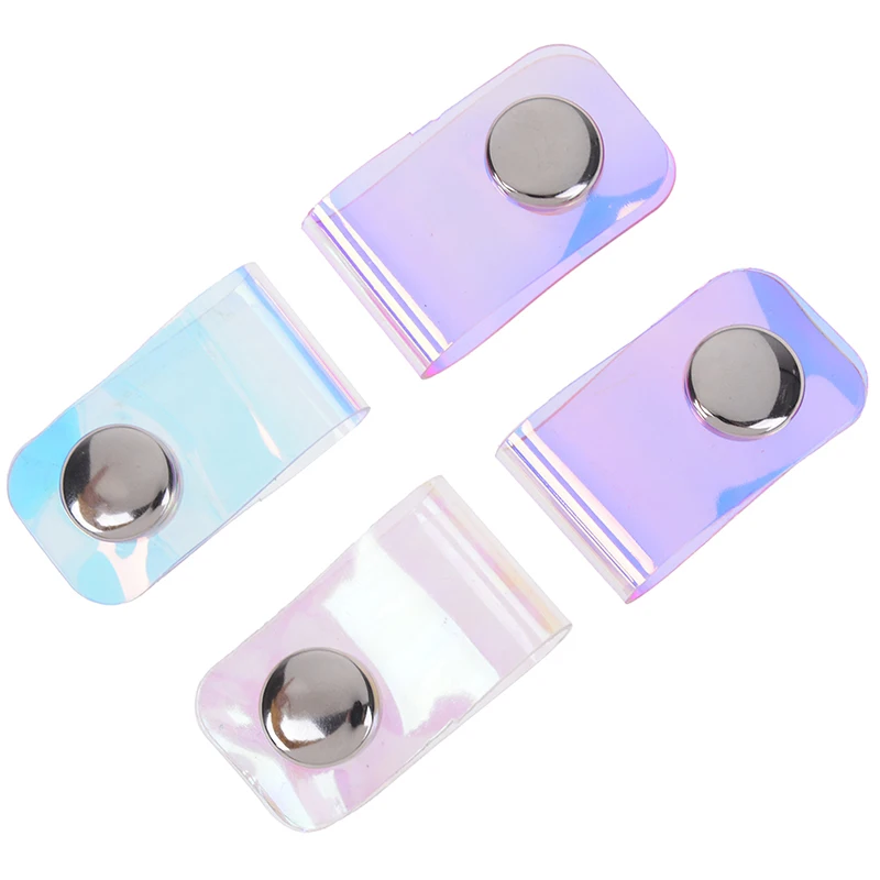 

4Pcs/lot Portable Storage Portable Earphone Data Cable Storage Buckle Organizer Line Storage Clip Laser Snap Button Winder