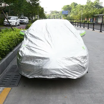 

2 Layer Car Covers Outdoor Sun Protection Cover For Car Scratch Reflector Dust Rain Snow Protective SUV Sedan Hatchback Full