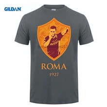 

GILDAN Cool Printing Francesco Totti T-Shirt Men for fans free shippping Deep Red