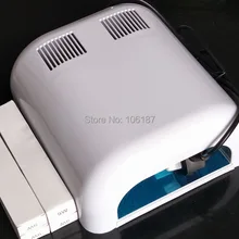 На русский 36 Вт УФ лампа для ногтей 220 В Белый пластиковый цвет с 4 лампами для сушки ногтей