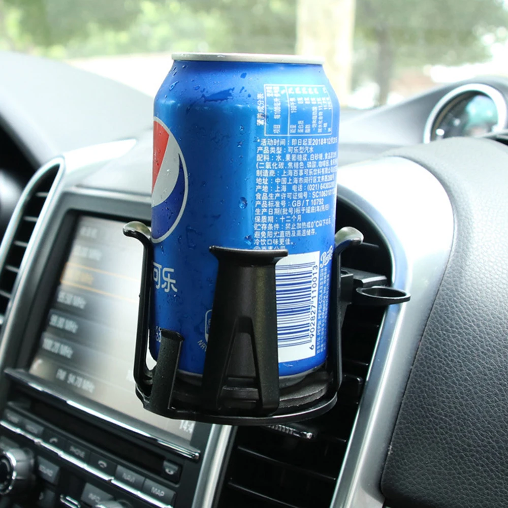Автомобильный держатель для напитков, держатель для стакана воды, черные аксессуары, универсальный авто стенд для автомобиля, пластиковая бутылка, органайзер, подставки