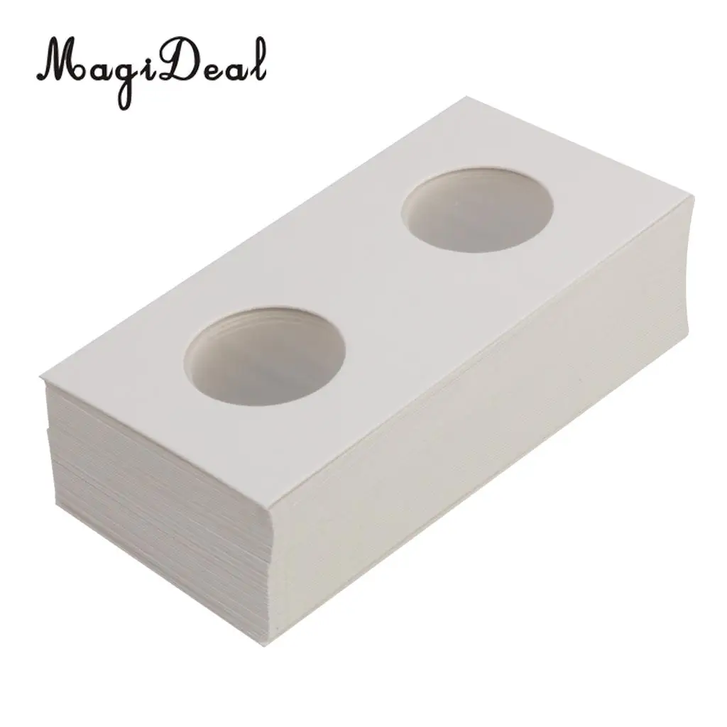 100PCS Cardboard Coin Holder Mylar Flips for Collector Perfect Gift 23/20.5mm