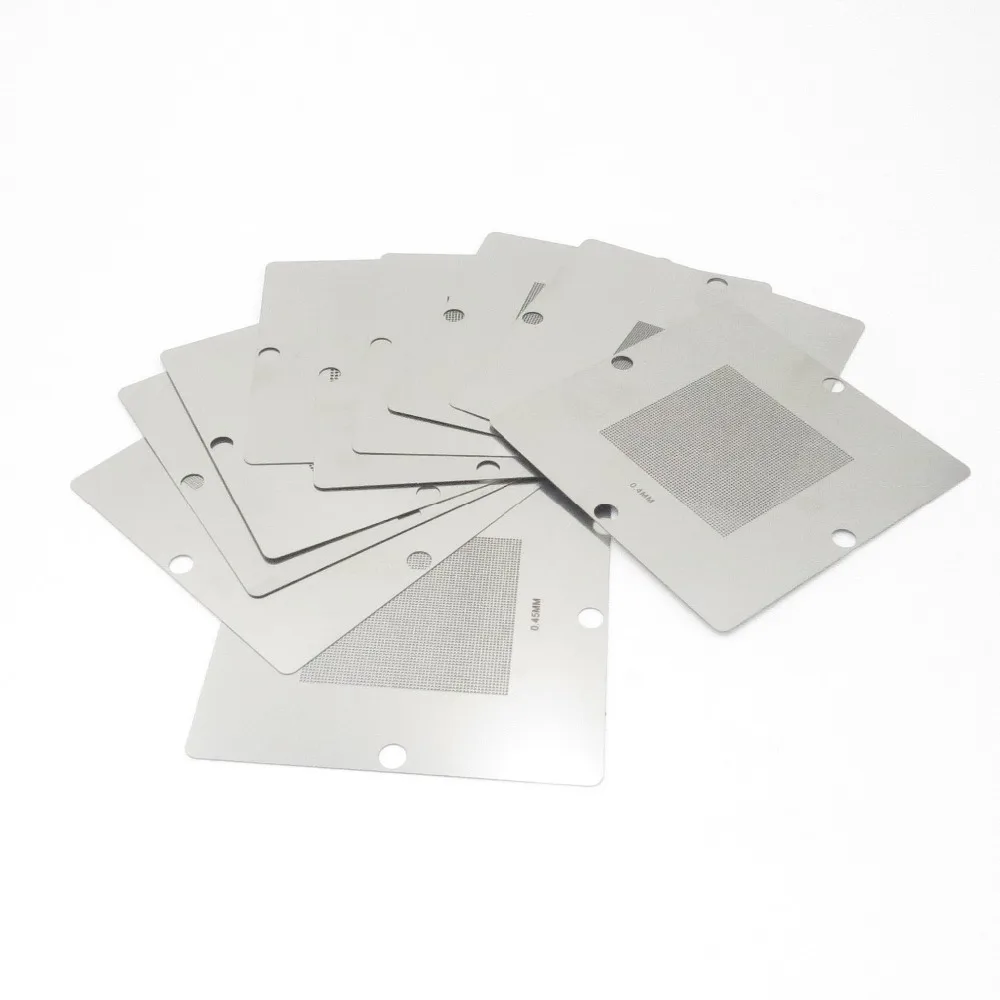 NEW BGA 90x90 rework fixtures Kit Universal Reballing Bga Stencil Kit for Laptop Gameconsole +10 pcs Stencil