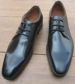 SIPRIKS/мужские Прошитые туфли с перфорацией; Мужские модельные туфли из черной кожи; Оксфордские итальянские туфли; masculino sapatos; оксфорды; большие размеры США 13-14 - Цвет: Черный