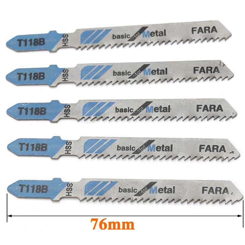 5 шт. высокое качество T118B Hcs заземленные зубы прямой резки t-хвостовик ножовочное полотно для дерева