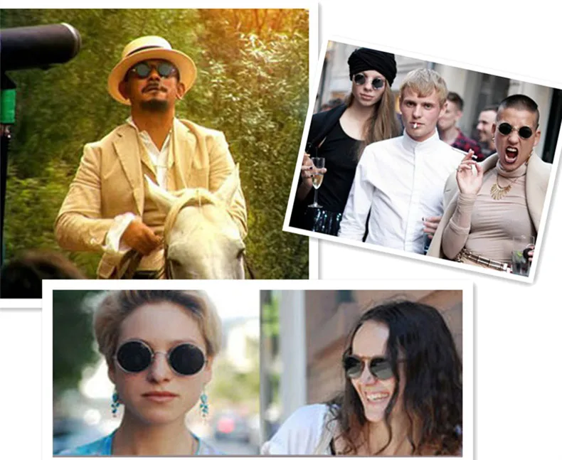 Mirror Round Sunglasses Men Women 7_