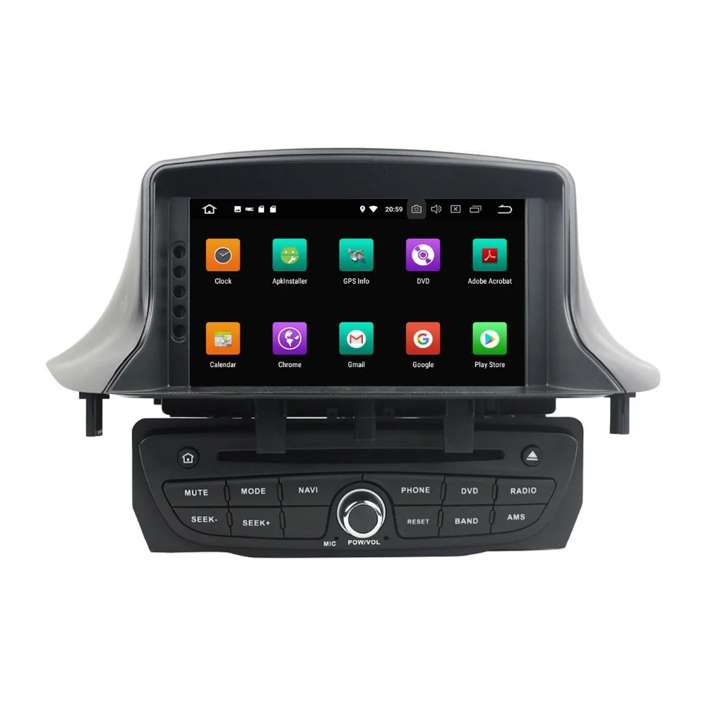 Discount Android 8.0 Octa Core Car Multimedia DVDGPS for Renault Megane III Fluence 2009-2016 4GB RAM Radio Bluetooth WiFi Mirror-link 3