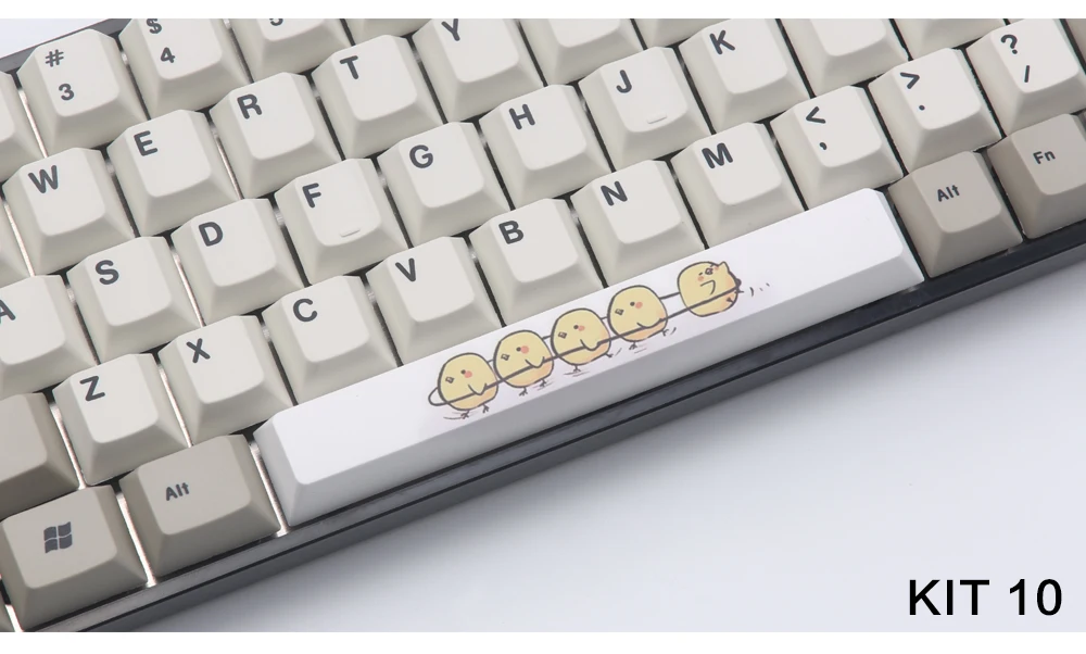 PBT пять Сторон краситель-подложенный пробел 6.25U Вишневый профиль keycap для DIY механическая клавиатура