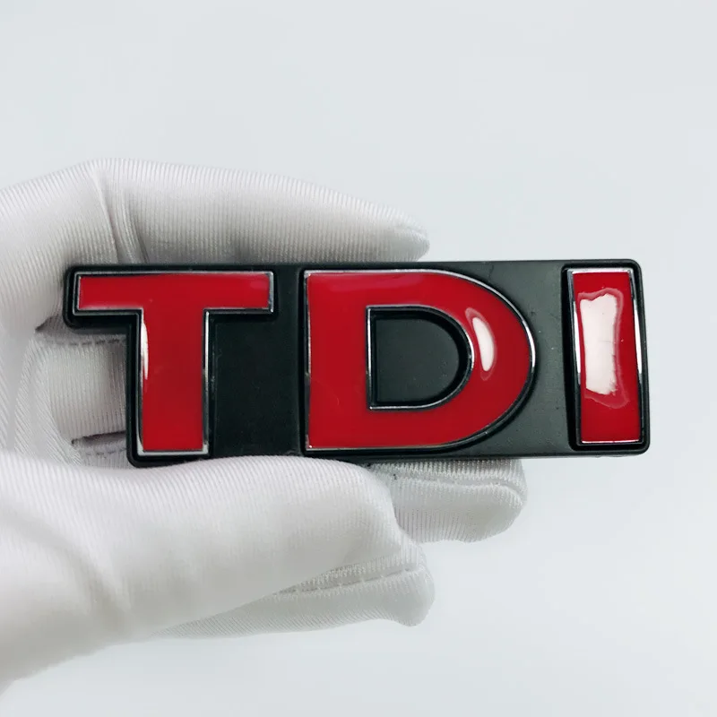 Металлический TDI автомобиль передняя решетка бейдж с эмблемой Grill логотип - Название цвета: 3
