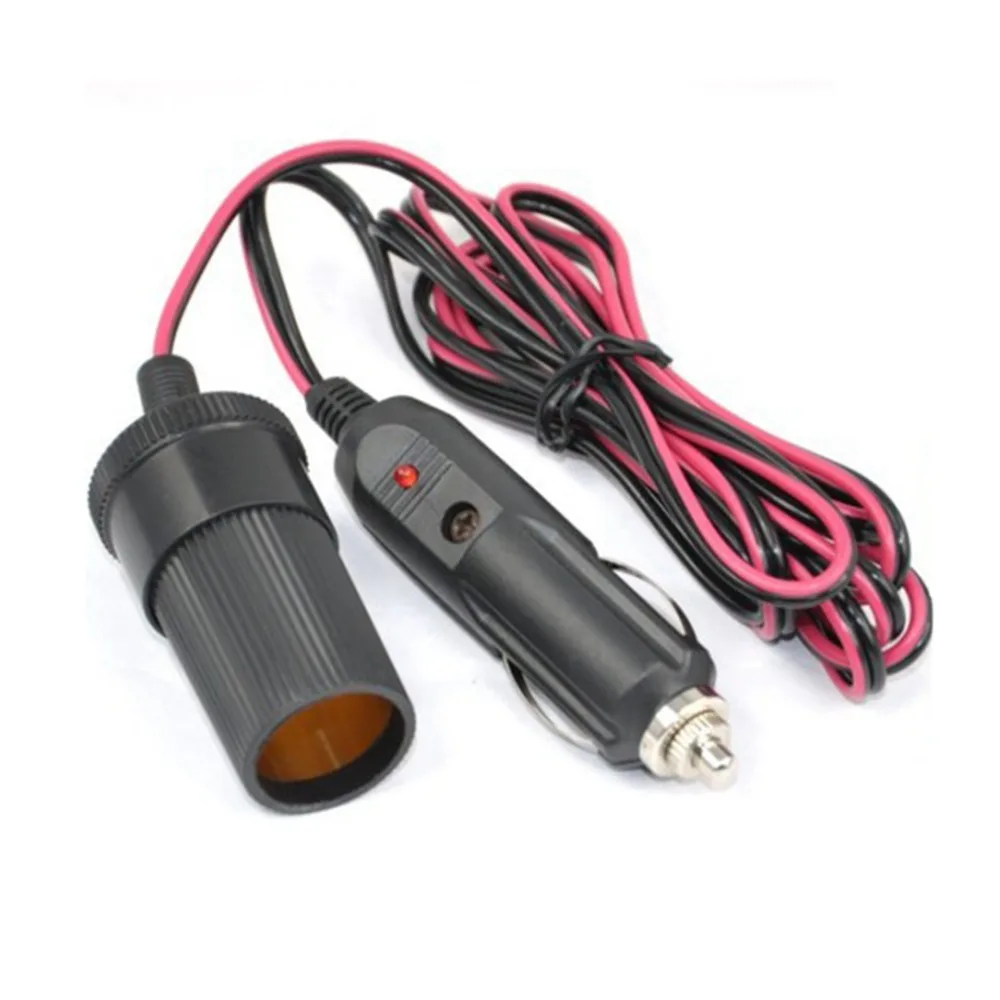 2M Car Cigarette Cigar Lighter DC Extension Cable Adapter Socket Charger Lead New Dropping