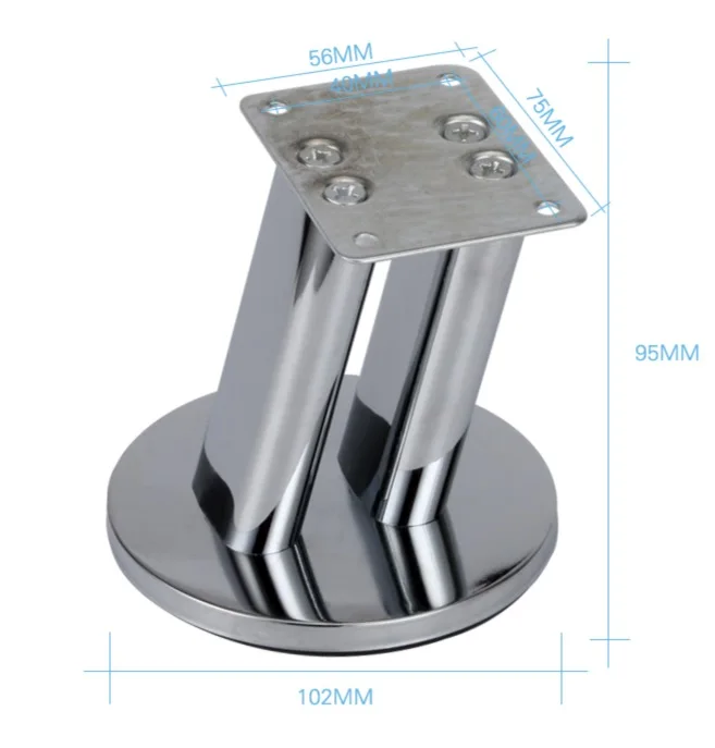 4Pieces/Lot  H:95MM Iron Sofa TV Cabinet Table Feet Legs Chairs Foots